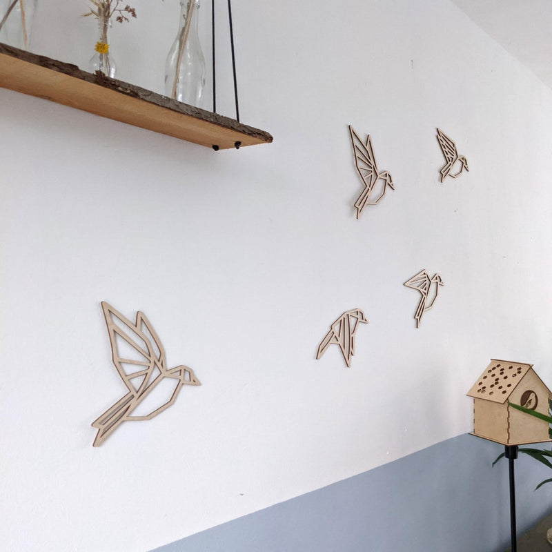 La décoration murale fait main : 5 oiseaux à accrocher au mur